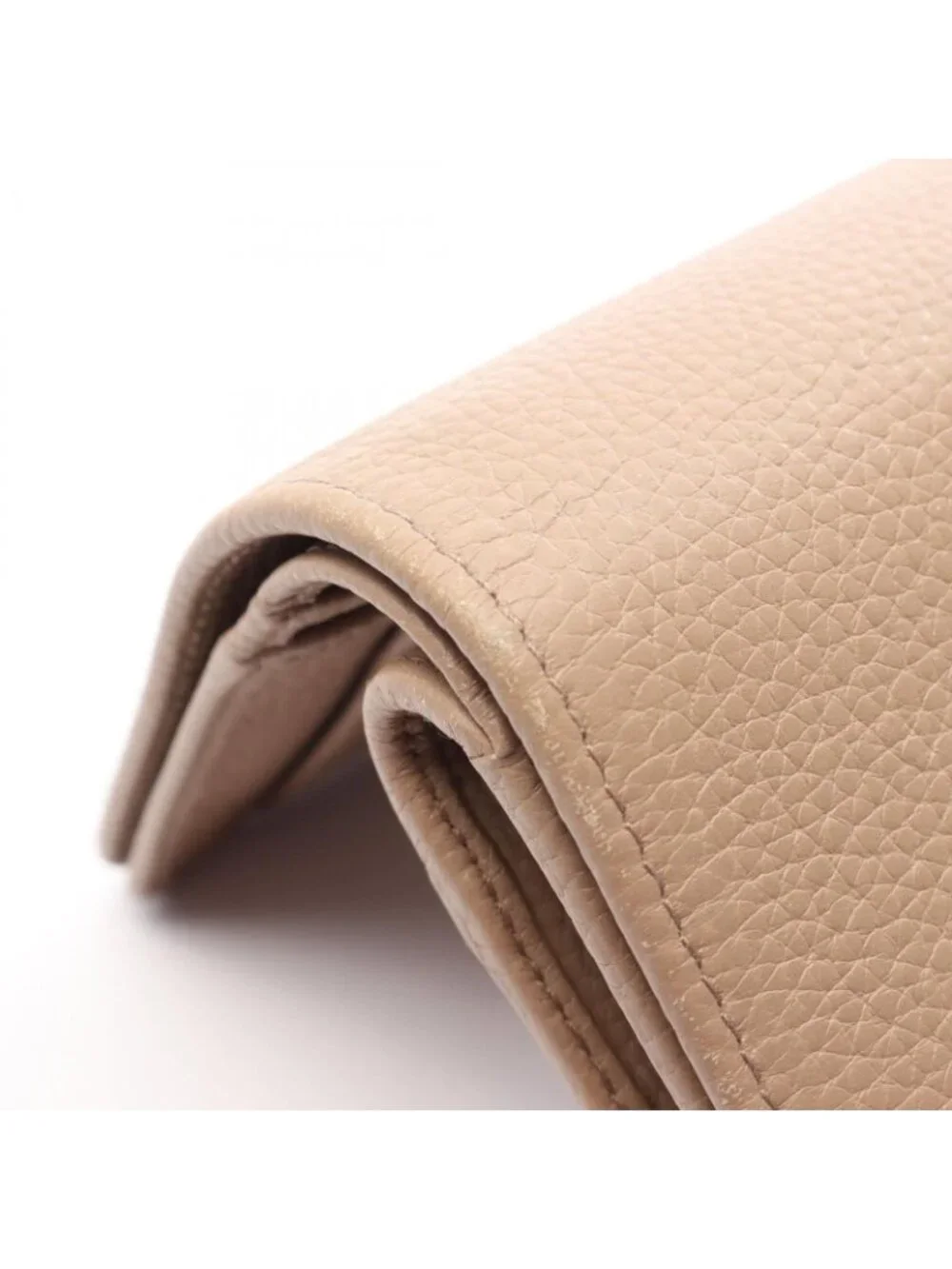 Prada Bifold Wallet Beige Leather L